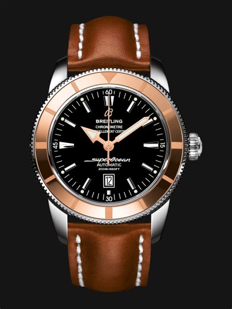 breitling superocean heritage brown leather strap|breitling heritage strap review.